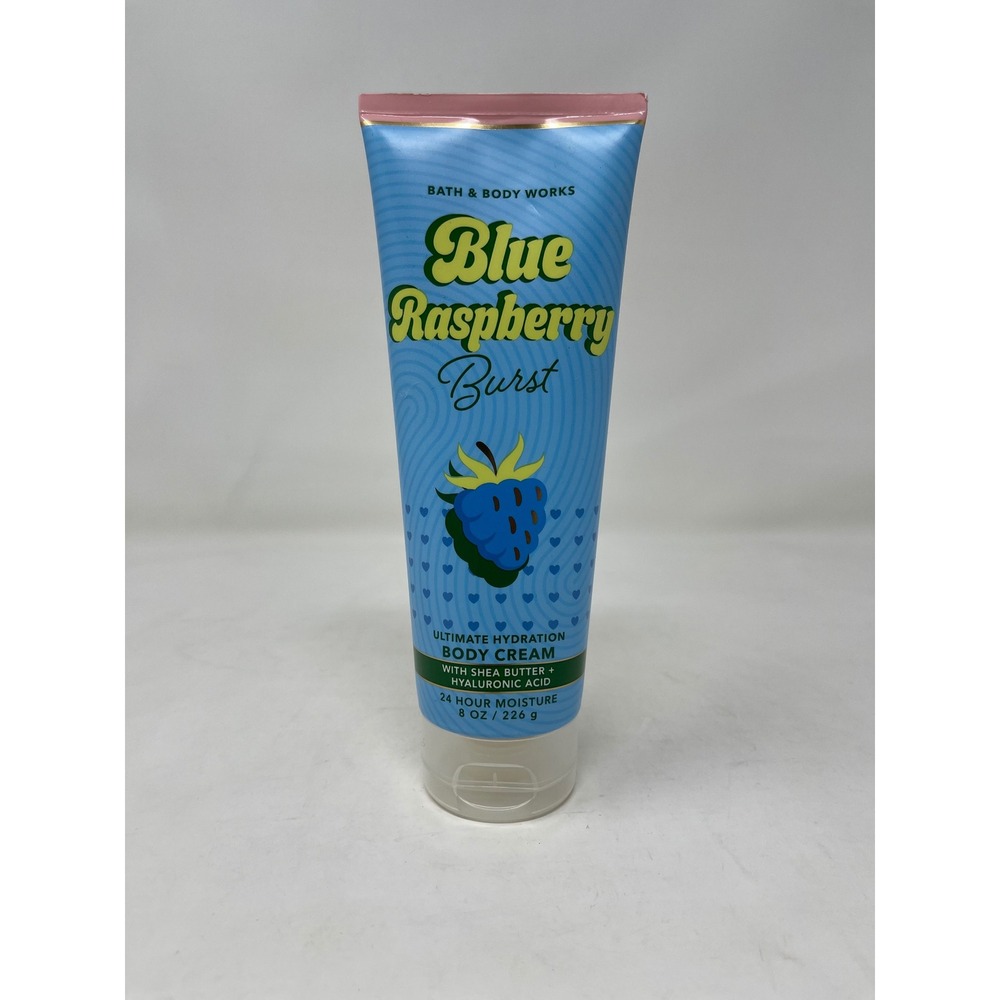 Bath & Body Works Body Cream Women 8 oz Blue New Blue Raspberry Burst Hydration